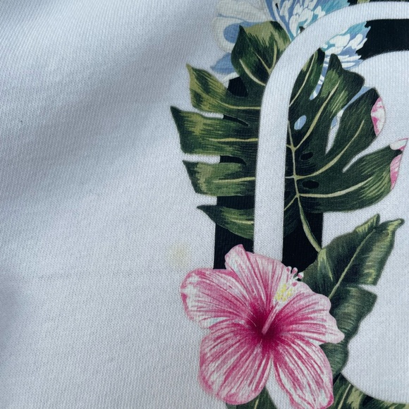 Kids Overtime White Hoodie with Floral Print - Picture 5 of 6